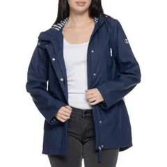 ランズエンド レディース アウター ジャケット・ブルゾン Lands End All Day Rain Jacket Navy ネイビーのサムネイル