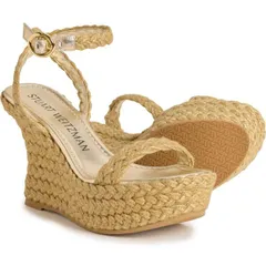 スチュアート ワイツマン レディース シューズ スニーカー サンダル Stuart Weitzman Made in Spain Brada Strappy Espadrille Wedge Sandのサムネイル