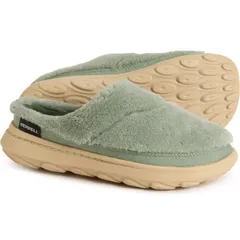 メレル レディース シューズ スリッポン・ローファー Merrell Hut Moc 2 Slide Cozy Shoes For Women Hedge Green グリーンのサムネイル