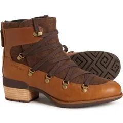 メレル レディース シューズ ブーツ・レインブーツ レザー Merrell Shiloh II Warm Boots Leather For Women Oakのサムネイル