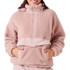 ロキシー レディース アウター ジャケット・ブルゾン ハーフジップ Roxy Rita Half Zip Sherpanorak Womens Adobe Roseのサムネイル