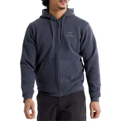 アークテリクス メンズ アウター パーカー・スウェット フリース Arcteryx Emblem Fleece FullZip Hoodie Mens Dk Stratusのサムネイル