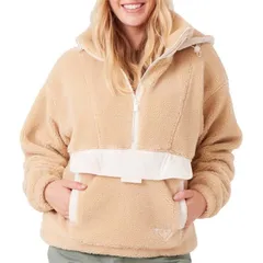 ロキシー レディース アウター ジャケット・ブルゾン ハーフジップ Roxy Rita Half Zip Sherpanorak Womens Desertのサムネイル