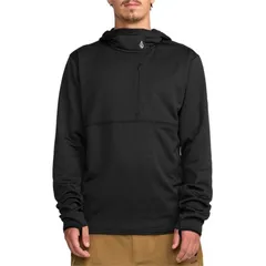 ボルコム メンズ アウター パーカー・スウェット フリース Volcom Gridlock Hooded Pullover Fleece Mens Black ブラックのサムネイル