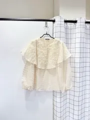マッシモ ドゥッティ ケープ シルクバイカラー ブラウスのサムネイル