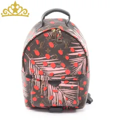 LOUIS VUITTON パームスプリングスPM モノグラムジャングルドット シュガーピンクポピー バックパック レディース ルイヴィトン リュックサックのサムネイル