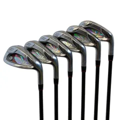 【中古】 ルーツゴルフ(旧ゴーセン) ROOTS CLICK TT 6S アイアンセット IR CLICK サファイアレッド(アイアン) (フレックスR) メンズ 男性用 右利き 右用 Dランク ゴルフクラブのサムネイル