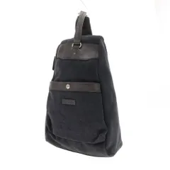 【中古】ダニエルアンドボブ Daniel & Bob キャンバス レザー ボディバッグ ブラック【W23.5xH36xD9.5】【メンズ】のサムネイル