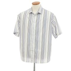 00sヴィンテージ リネン オンブレオープンカラーシャツ 50s60s 開襟
