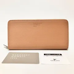 H460 未使用 マーガレットハウエルアイデア MARGARET HOWELL idea 長財布 財布 レディース ラウンドファスナー 薄型 ピンクベージュ 本革 レザー 牛革 かわいい 可愛い おしゃれ お洒落のサムネイル