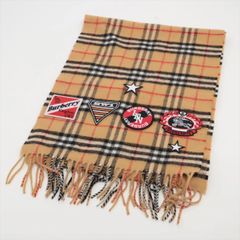 新品同様 バーバリー タグ付 ノバ チェック カシミヤ 100％ マフラー