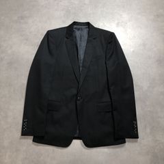 00s D&G ドルガバ テーラードジャケット 44 ネイビーピンストライプ 