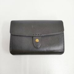 SAFUJI レザー製ミニ財布 ブラック safuji ミニ折り財布 ブラック - メルカリ