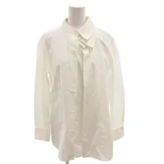 バレンシアガ BALENCIAGA 14年 シャツ ブラウス ダブルカラーコットン  長袖 34 白 ホワイト /FF ■GY57のサムネイル