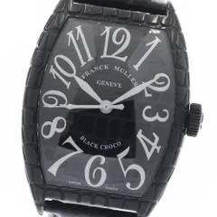 フランクミュラー FRANCK MULLER 8880SCBLKCRO トノー カーベックス ブラッククロコ 自動巻き メンズ 良品 箱・保証書付き_959731のサムネイル