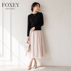 FOXEY 38 グレージュ グレースウール タートルニット - メルカリ