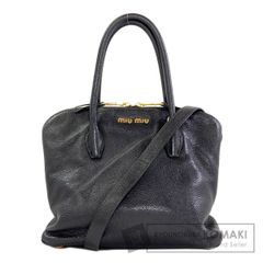 MIUMIU ミュウミュウ マドラス 2Wayハンドバッグ ショルダーバッグ 黒