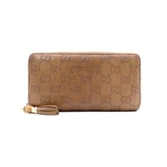 未使用品 グッチ グッチシマ ダブルG 小銭入れ付き 二つ折り財布