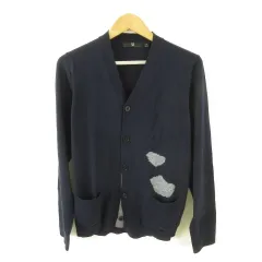 ユニクロ UNIQLO +J カーディガン ニット 長袖 紺 M *T673