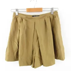 アダムエロペ Adam et Rope' キュロット ショートパンツ タック 茶 36 *T948のサムネイル