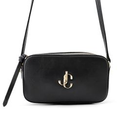 JIMMY CHOO ショルダーバッグ ブラック - メルカリ
