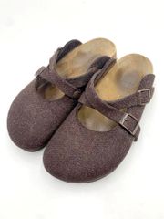 BIRKENSTOCK サボ クロッグサンダル ブラウン 38 - メルカリ
