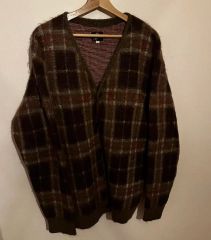 三ツ星タグ 90's RRL ダブルアールエル ニット カーディガンガウン S