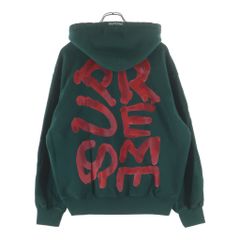 レア】シュプリーム Supreme パーカー 刺繍 オリーブ カーキ ドクロ 