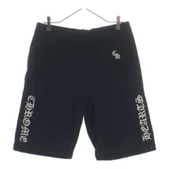 CHROME HEARTS (クロムハーツ) Y NOT SLO RIDE ロゴ刺繍スウェットハーフパンツ ブラックのサムネイル