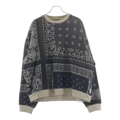 KAPITAL (キャピタル) 19AW バンダナ柄 ビバーグBIGスウェット グレー/ネイビー K1910LC071のサムネイル