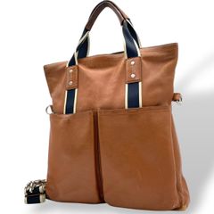 COACH レザー トートバッグ 2way ブラウン - メルカリ