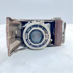 【❗️✨最終値下げ✨❗️】希少ヴィンテージ 蛇腹カメラ　KINAX ANASTIGMAT F4.5 f=105 フランス製 折りたたみカメラ ジャンク品のサムネイル