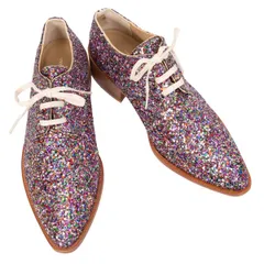トリココムデギャルソンtricot COMME des GARCONS グリッターレースアップシューズ マルチ24.5のサムネイル