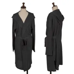 アツロウタヤマA.T ATSURO TAYAMA レーヨンポリフーテッドロングニットカーディガン ブルーグレーFのサムネイル