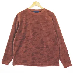 シップスジェットブルー SHIPS JET BLUE ジャガード カットソー 長袖 Tシャツ S ブラウン 2sa6886のサムネイル