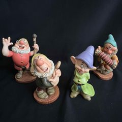 加藤工芸 陶器 置物 ディズニー 白雪姫と7人の小人 5体まとめ MH246