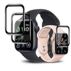 【新品】 【3枚セット】対応 Apple Watch Series SE 40mm フィルム Apple Watch Series 6/5/4/SE 用 保護フィルム カバー ケース キズ修復機能 柔らかい PMMA素材採用 炭素繊維 3D曲面 高透過率 高感
