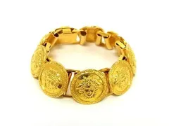 GIANNI VERSACE ジャンニ ヴェルサーチ ブレスレット メデューサ ゴールド メタル レディース 美品のサムネイル