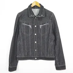 エムケーミッシェルクランオム MK MICHEL KLEIN HOMME ソフト デニム ジャケット ストレッチ 46 ブラック 2sa7144のサムネイル
