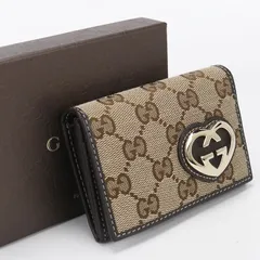 GUCCI グッチ GGキャンバス 245730 名刺入れ キャンバス【中古】 レディースのサムネイル
