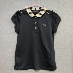 DAKS キッズ 120 ピケ パフ 半袖Tシャツ ブラック BO1641のサムネイル