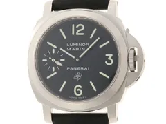 PANERAI パネライ ウォッチ ルミノール マリーナ・ロゴ 【205】 時計 PAM00005/OP6617 腕時計 ステンレススチール ブラック シルバー色 -刻印 手巻き ブラック文字盤 メンズ【中古】のサムネイル