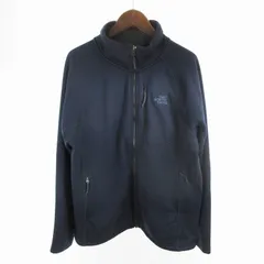 ザノースフェイス THE NORTH FACE L フリースジャケット 裏ボア ロゴ 刺繍 スウェット ジップアップ NF0A35DV 紺 ネイビー US規格のサムネイル