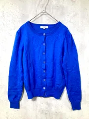 NATURAL BEAUTY BASIC ナチュラルビューティーベーシック 017-175003 カーディガン sizeM/青 ■■レディース