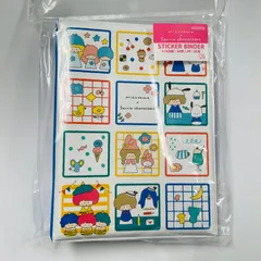 【未使用・訳あり】mizutama×サンリオキャラクターズ　シールバインダー・シール手帳　しかく柄　サンスター文具のサムネイル