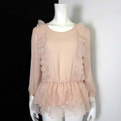 ボーダーズアットバルコニー BORDERS at BALCONY BALLON SLEEVES TOP 