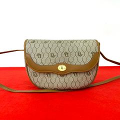 極 美品 Christian Dior ディオール ヴィンテージ CD ロゴ 金具 レザー