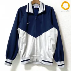 #anc アシックス asics ジャケット L 紺 グレー ヴィンテージ 配色 ジャージ レディース [1012515]のサムネイル