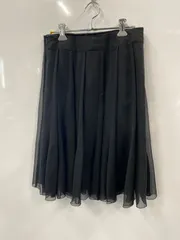 PD08⚫︎MATERIA⚫︎マテリア⚫︎スカート⚫︎フレア⚫︎シアー⚫︎レディース⚫︎size38⚫︎黒のサムネイル