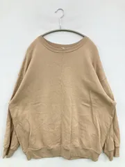 UNIQLO ユニクロ スウェット XL ベージュ コットン 無地 長袖 メンズ レディース